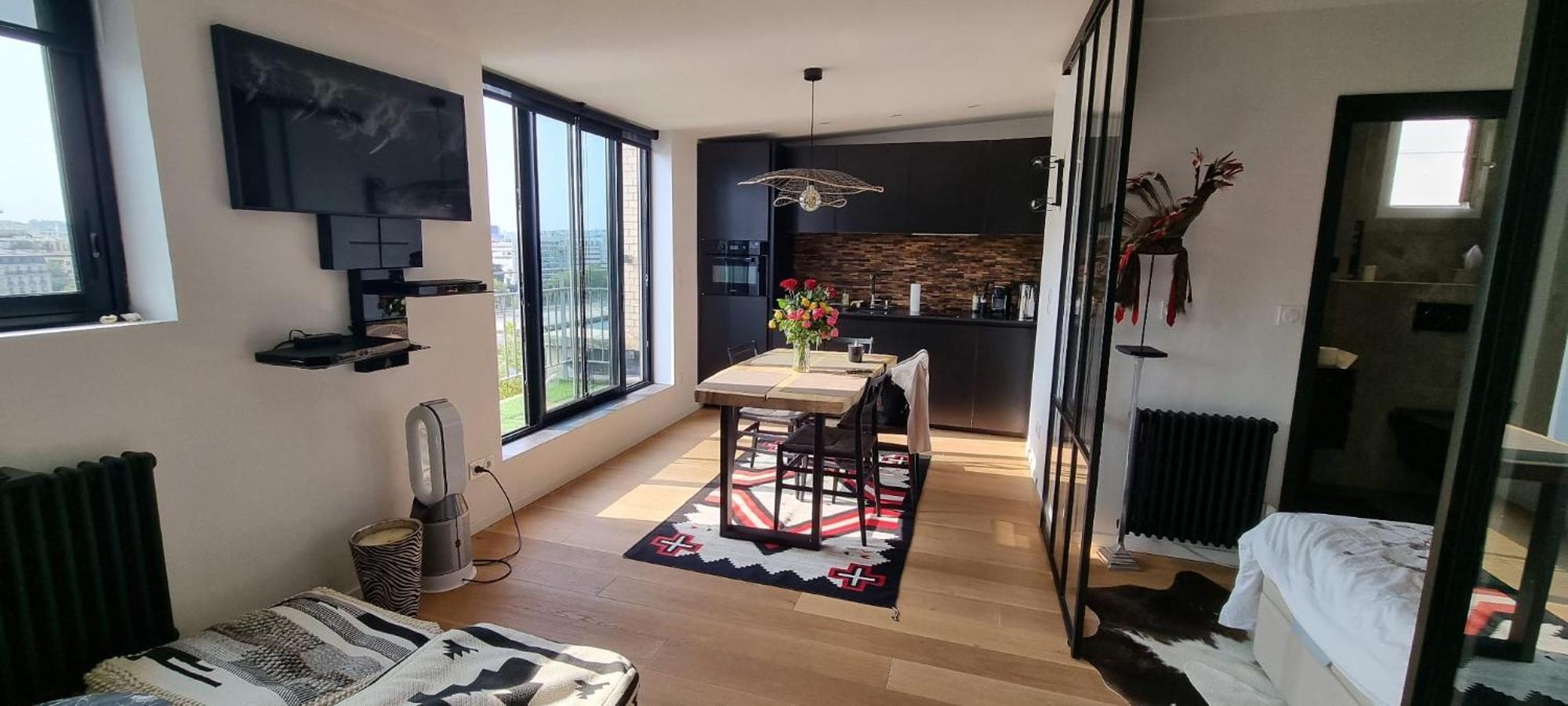 Appartement Vue Tour Eiffel Paris 16 Eme Buitenkant foto